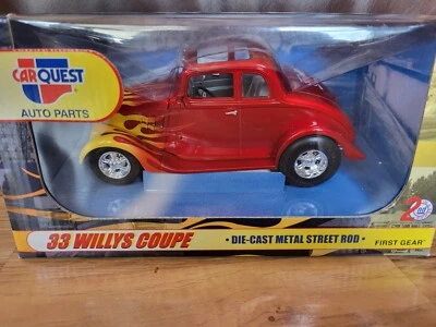 2001 First Gear Car Quest Auto Parts 1933 Willys Coupe Diecast Metal Street Rod - Image 1 of 2