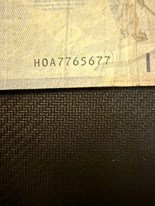 HOA7765677 Radar 2004 Canadian 5 $ Dollar Bank Note Fancy Serial - Foto 1 di 3