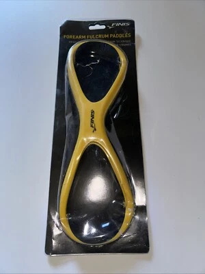 Par de Finis Antebraço Fulcro Pás Técnica de Natação Treinamento Amarelo Sênior - Imagem 1 de 4