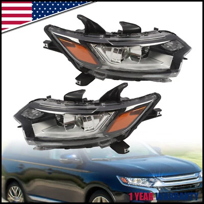 Headlight Halogen LED DRL For 2016 2017-2020 Mitsubishi Outlander Right & Left Foto 1 de 4