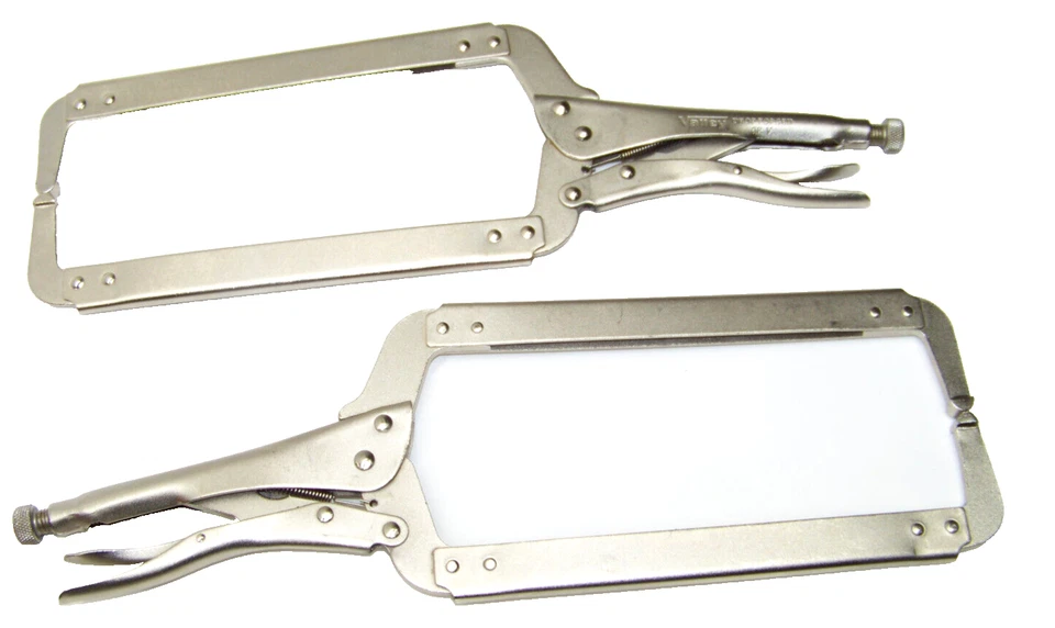 2pc 18" Locking C Clamp Regular End Tips Welding Locking Pliers Clamps Tool Set - Image 1 of 1