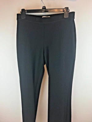 Pantalones negros Coldwater Creek ajuste natural para mujer talla PM 30" elásticos en desperdicio (P10-12) Foto 1 de 4