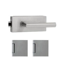 Glastürbeschlag-Set Eckig BB PZ UV WC - Bild 1 von 1