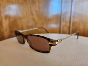 Gafas de sol Cartier doradas marrones unisex para hombre y mujer 100 % genuinas. - Imagen 1 de 13