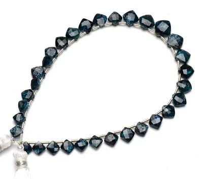 Cuentas de cojín facetadas de cianita verde gema natural tamaño de 5 a 8 mm filamento de 9" 53 quilates Foto 1 de 4