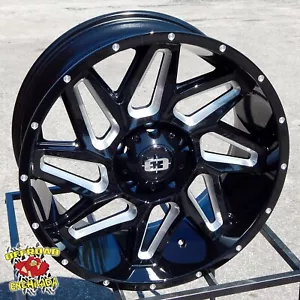 4/ 20x9" 6x135 Black Vision Spyder Wheels Rim Ford F-150 FX4 Platinum XLT Lariat - Picture 1 of 3