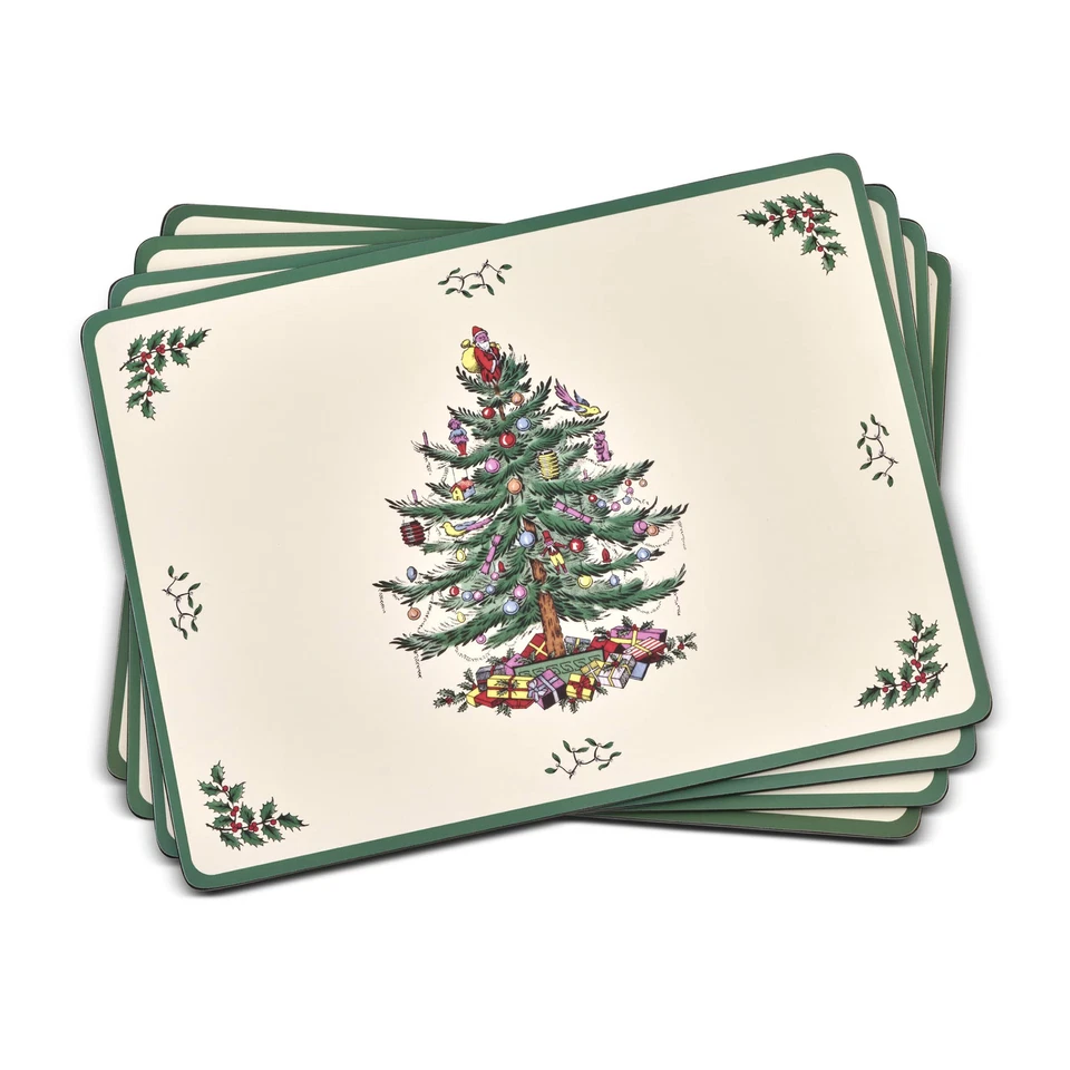 PIMPERNEL Spode Collection Placemats & Coasters Set – (15.7" x 11.7") Cork-Backed Boards