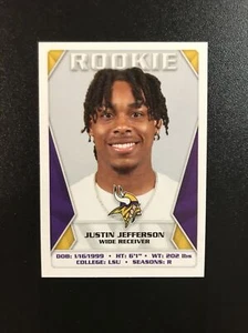 2020 Panini Sticker Vikings Justin Jefferson ROOKIE #412 - Bild 1 von 2