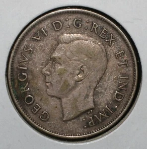 Medio dólar de plata Canadá 1941 50c - 03754 - Imagen 1 de 2