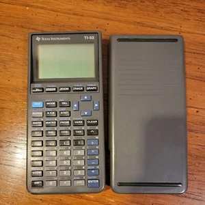 Texas Instruments TI-82 Graphic Graphing Calculator with Sliding Case WORKS - Picture 1 of 5