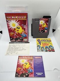 Ms. Pac-Man (Nintendo NES) Namco COMPLETE CIB W/REG CARD Rare Very Nice!