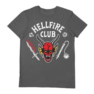 Stranger Things Staffel 4 - Hellfire Club - Offizielles graues kurzärmeliges T-Shirt - Bild 1 von 1