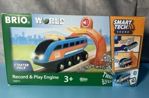 *TRAIN NOT WORKING* Brio Wooden Railway Toy Trains 33971 RECORD & PLAY ENGINE. - Picture 1 of 4