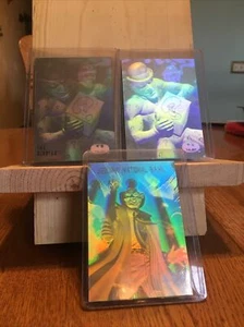DC FLEER BATMAN 1996 HOLOGRAMA (error) H2 Riddler sin nombre en tarjeta y H4. R3 - Imagen 1 de 5