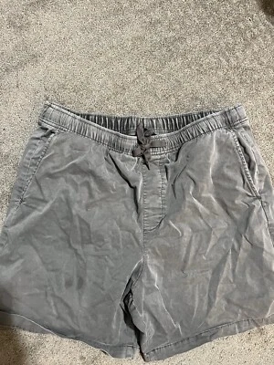 Pantalones Cortos de Denim GAP Vintage Ligeros Desteñidos Cordón Gris Talla L Bolsillos Foto 1 de 4