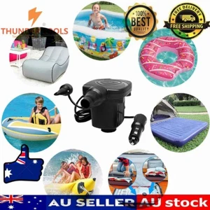 Thunder Tools DC 12V Portable Electric Air Pump Air Mattress Boat Car Auto Air - Picture 1 of 10