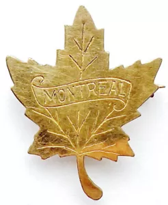 KANADA PIN ANSTECKER. MONTREAL. Ahornblatt - Bild 1 von 5