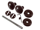 Plastic Mortice Door Knob Set With Spindle And Fixings Brown Pack Of 48 Set