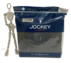 Jockey Gr. XL 46-48 SCHWARZ 3er Pack klassische Baumwolle T-Shirts Herren NEU Crew Neck - Bild 1 von 7