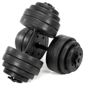 MAXXIVA Kurzhantel-Set Zement 2x15kg 16 Gewichte schwarz Sternverschlüsse 30kg - Bild 1 von 7