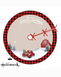Hallmark 48" Christmas tree skirt farmhouse Christmas nwt