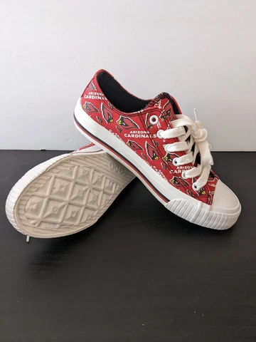 Arizona Cardinals Womens Low Top Repeat Print Canvas Shoe Size 7 Cover
