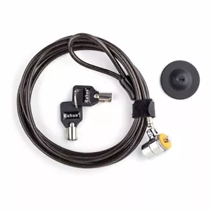 Placa de ranura de bloqueo de computadora portátil, bloqueo de llave de cable de seguridad para MacBook iPad Kindle - Imagen 1 de 3