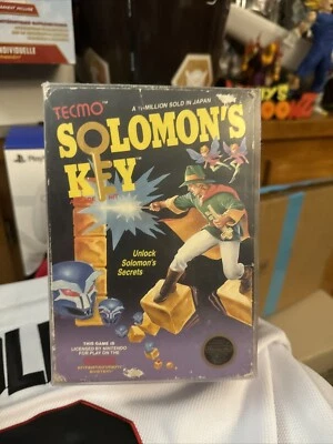 Authentic Genuine NES Nintendo Solomon's Key Almost CIB Cleaned Tested - Image 1 of 4