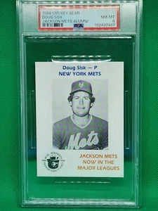 ⚾1984 Smokey Bear Jackson Mets Alumni DOUG SISK RC Rookie⚾ PSA 8 NM-MT ~ POP 2! - Picture 1 of 2