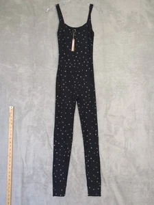 SKIMS Soft Lounge Catsuit Damen Gr. S schwarz gerippt Stretch Overall Kardashian - Bild 1 von 9