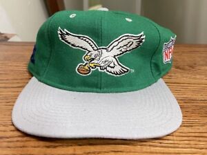 Vintage 90s Starter Fitted Hat Cap Philadelphia Eagles Wool Green FLAWED Men’s