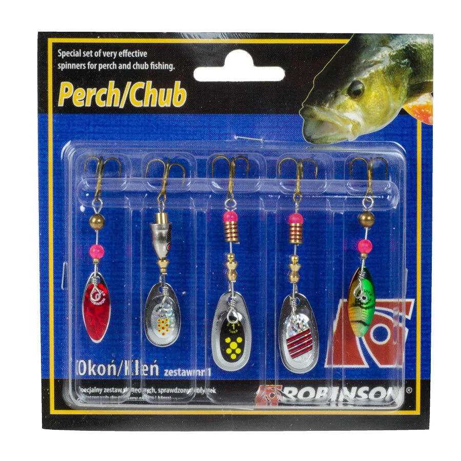 SPINNER SET "PERCH/CHUB 1", BARSCH, FORELLE, KÖDER, RAUBFISCH KÖDERSET - Bild 1 von 1