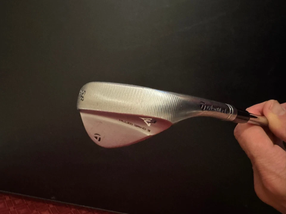 TaylorMade Milled Grind 3 Raw Chrome lob edge 58° SB 11° Dyn Gold - Image 1 of 4