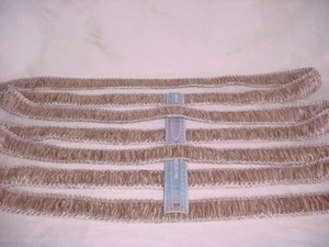 14Y D'KEI ORGANDY 1789 CHAMPAGNE BEIGE RIBBON FRINGE DRAPERY UPHOLSTERY TRIM - Picture 1 of 3