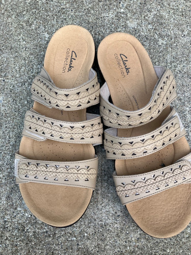 Clarks Laurieann Cove sandalo piatto donna 11 in ottime condizioni