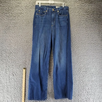 Rag & Bone Jeans Womens 29 Blue Logan Mid-Rise Wide Leg Annalise Denim - Image 1 of 4