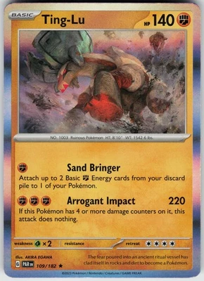 Ting-Lu 109/182 Holo Near Mint SV04: Paradox Rift Pokemon card - Image 1 of 2