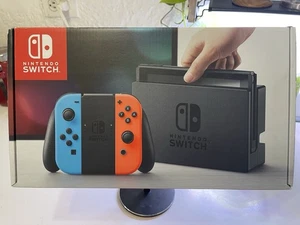 *VACÍO* Consola Nintendo Switch Rojo y Azul Caja Solo Insertos Cartón - Imagen 1 de 9