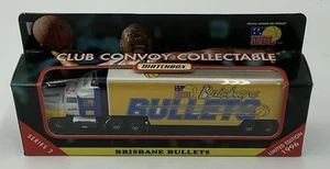 MATCHBOX CONVOY TRUCK 1996 BRISBANE BULLETS NBL BASKETBALL FORD AEROMAX SEMI - Foto 1 di 7