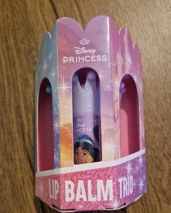 DISNEY PRINCESS 3  LIP  BALM PACK   BIRTHDAY BEAUTY - Picture 1 of 3