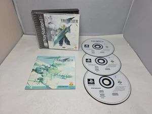 Final Fantasy 7 Sony Playstation PS1 1997 completo testato autentico etichetta nera  - Foto 1 di 5