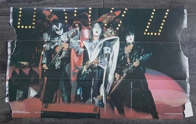 🔥Póster Aucoin vintage 1980 KISS sin máscara RARO número 5 de 8 Foto 1 de 4