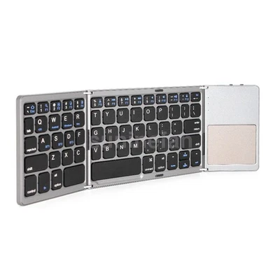 Mini Folding Wireless Bluetooth Keyboard w/Touchpad For Laptop Tablet Phone New - Image 1 of 4