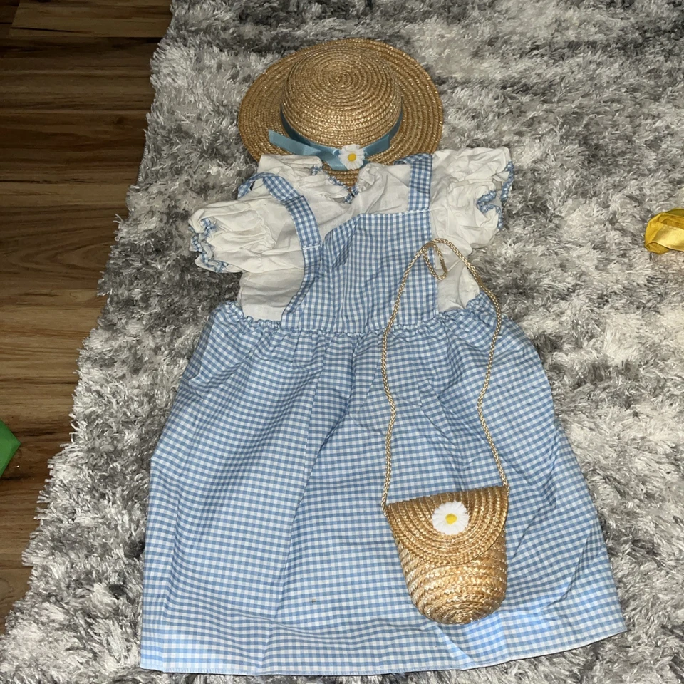 Disfraz de Mago de Oz Dorothy. niños pequeños con sombrero y monedero Foto 1 de 1