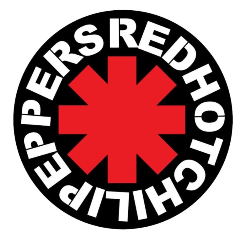 Red Hot Chili Peppers Logo Die Cut All Weather Vinyl Sticker/Decal Black