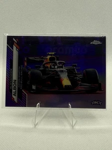 2020 Topps Chrome Formula 1 F1 Alexander Albon RC #25 Purple Refractor /399 - Picture 1 of 2