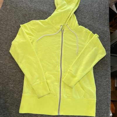 Xersion High Vis 黄色全拉链连帽衫运动衫,尺寸 S — 第 1/4 张图片