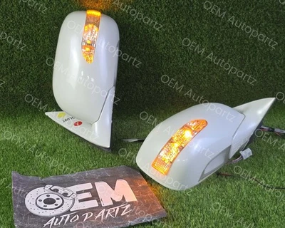 Пара боковых зеркал Lexus LS430 2001-2006 годов выпуска со светодиодными фарами оригинальные L & R jdm б/у - Изображение 1 из 4