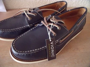 Herrensneaker, Sneaker, blau, Stil Segelschuhe, maritim, Leder,  Gr. 43 - Bild 1 von 9