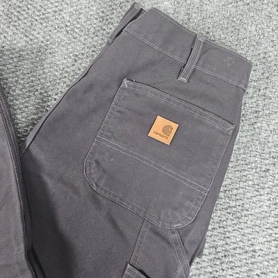 Pantalones de trabajo de carpintero gris Carhartt B11 PTB peto calce algodón para hombre 36x36 Foto 1 de 4